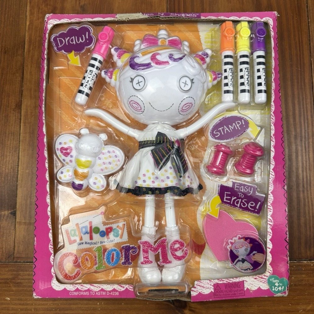 Lalaloopsy Squiggles 'N' Shapes Full Size Doll NIB MGA Entertainment ULTRA RARE
